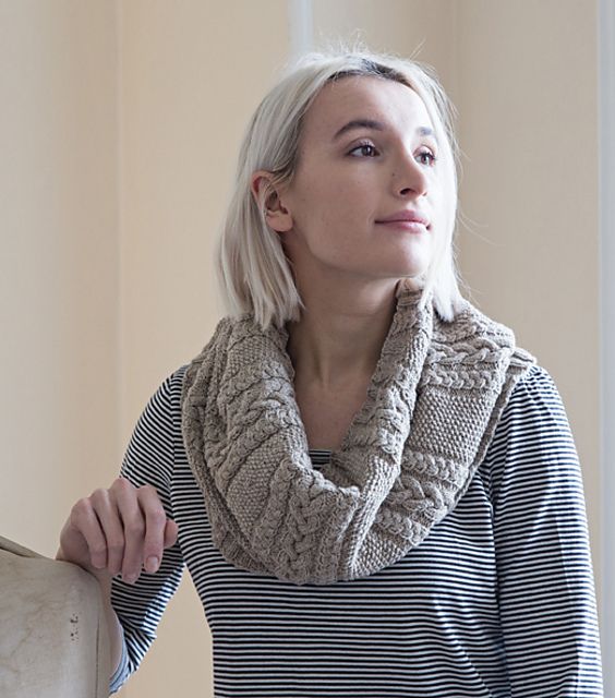 Deep Aran Cowl pattern by Martin Storey