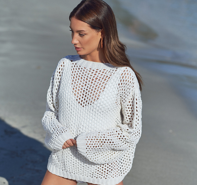 Ravelry: Mesh Sweater pattern by Quail 