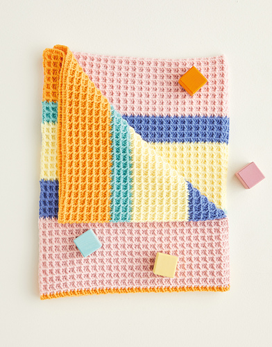Crochet Waffle Stitch Blanket 5415 - 2021 Sirdar
