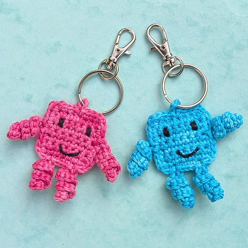 Square Shape Pals Key Fob