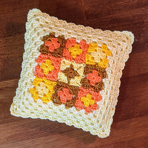 Ravelry Granny Square Pillow Cover pattern by Salena Baca