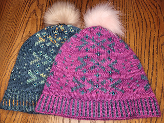Glistening Snowflake hat is a pattern ranging from sizes 16 in - 26 in for unisex styling