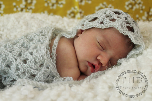 Lizbeth's Lace Bonnet and Wrap photo 6