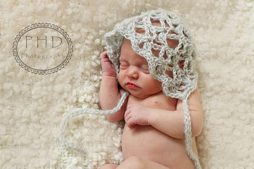 Lizbeth's Lace Bonnet and Wrap photo 4