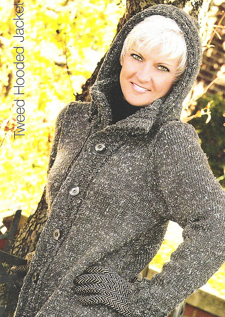 Tweed Hooded Jacket pattern by Lisa Gentry