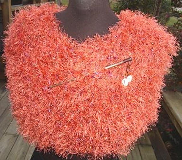 Ravelry Wrap in Novelty Yarn pattern by Lisa Gentry