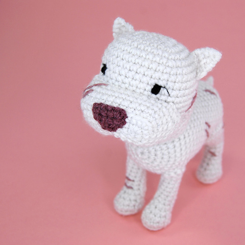 pattern for a pitbull amigurumi 