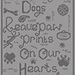 Paw Prints on our Hearts pattern 