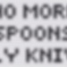 No spoons pattern 