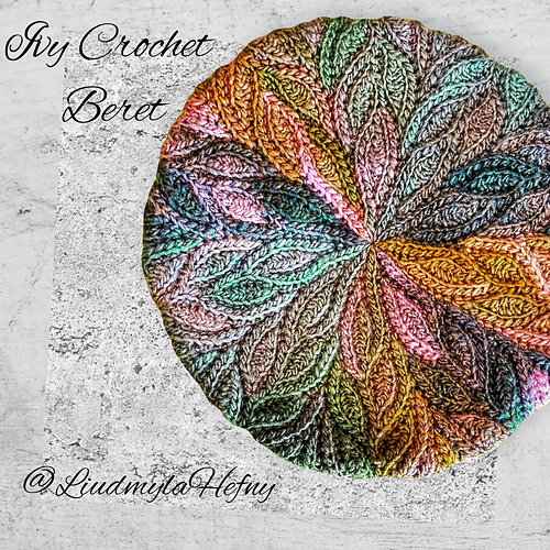 Ivy Crochet Beret - Liudmyla Hefny