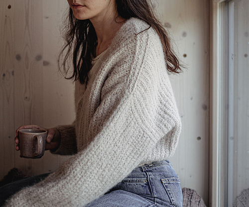 Dusty White Cardigan