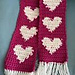 Heart Scarf pattern 