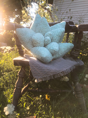 Ravelry: Mother-of-Pearl Succulent Pillow pattern by Elizabeth Owsley