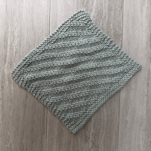 Cross-Sea Waves Dishcloth