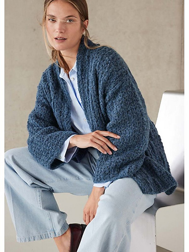 # 32 Alpaca Air II Cardigan - Lana Grossa