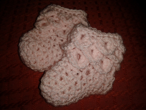 Crocodile Stitch Baby Booties photo 6