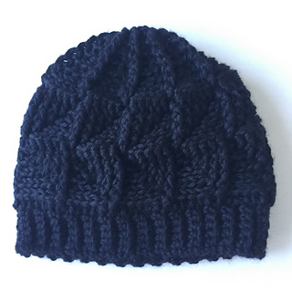 3D Geometric Beanie (black)