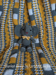 Blanket design by Lora McLaughlin
Elephant pattern by /SharonOjala