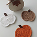 Cute Pumpkin Coasters pattern