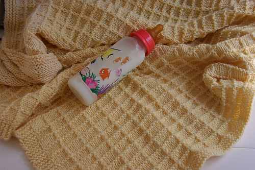 Waffle Preemie Blanket