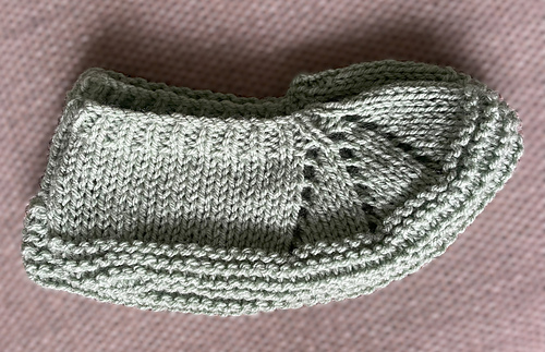 First pair, way too big on 5mm needles