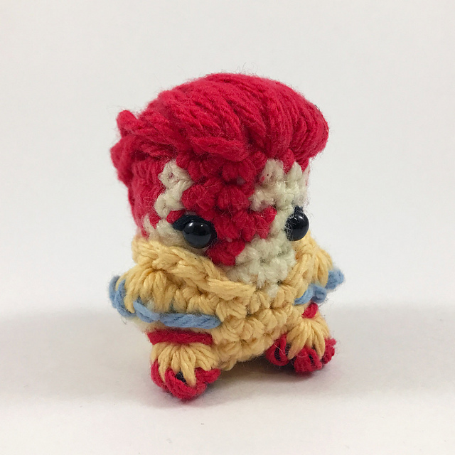 David Bowie Amigurumi Finger Puppet
