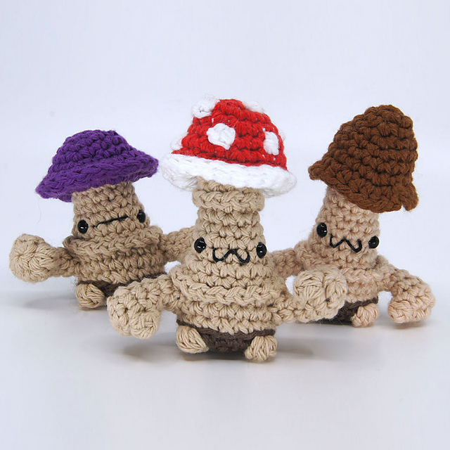 Fungaloids (Mushroom Men) Amigurumi