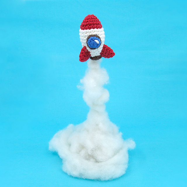 Rocket Space Ship Amigurumi