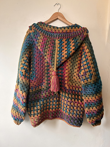 Hooded Hexagon Cardigan