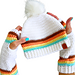Retro Striped Pom Pom Beanie pattern 