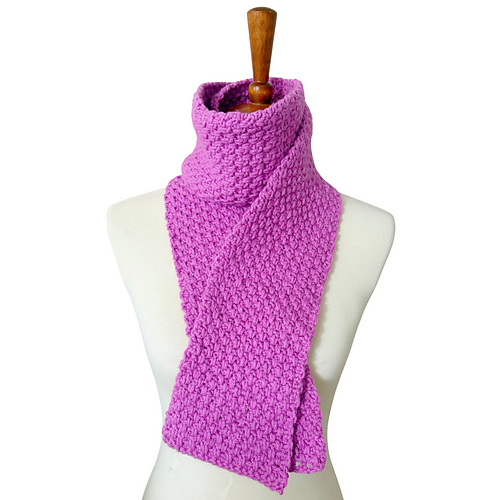 Moss stitch scarf