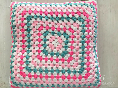 Up-cycled t-shirt Crochet Pillow photo 4