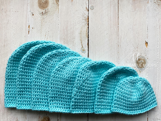 Half Double Crochet Beanie pattern 
