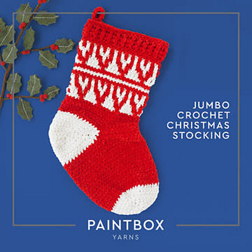 Jumbo Crochet Christmas Stocking
