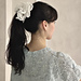 Bridal Wreath Hair Scrunchie pattern 
