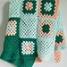 Tricolor fun baby blanket pattern 