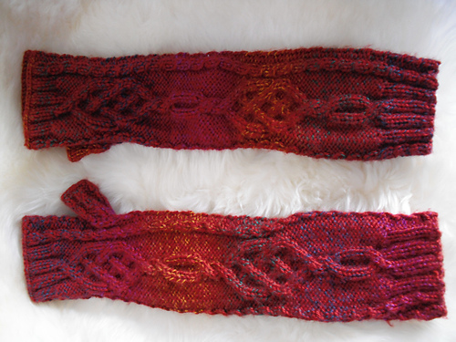Fire & Ice Fingerless Mitts photo 3