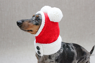 Ravelry: Dog Santa Hat pattern by Valya 