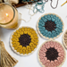 Sunflower Coaster pattern 