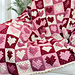 Hearthside Hearts Throw pattern 