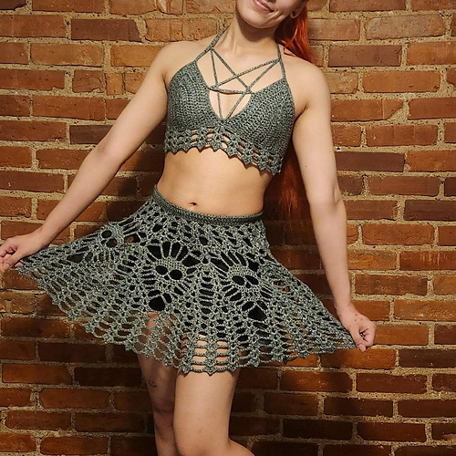Vampire top and skirt set