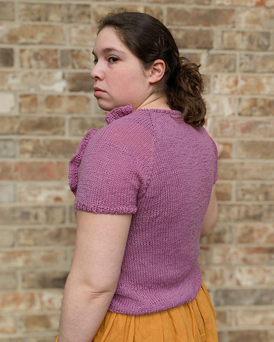 Ravelry: Pretty Basic Ruffle Raglan pattern by Melissa Georges