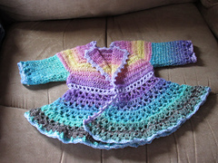 Baby's Victorian Unicorn Jacket (front)
