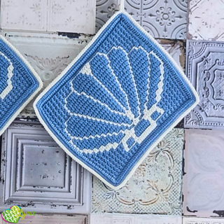 Mosaic Clam Potholder