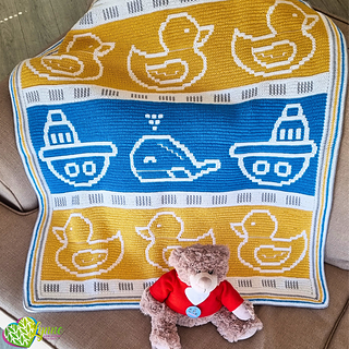 Mosaic Bath Toys Crib Blanket