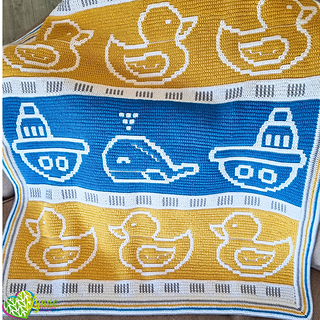 Mosaic Bath Toys Crib Blanket