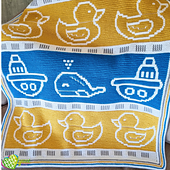 Mosaic Bath Toys Crib Blanket