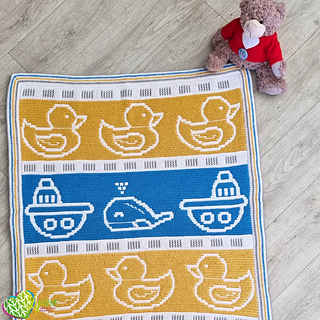 Mosaic Bath Toys Crib Blanket