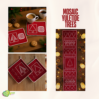Mosaic Yuletide Trees 