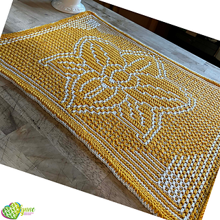 Mosaic Ladyslipper Placemat by Shelly Waggoner